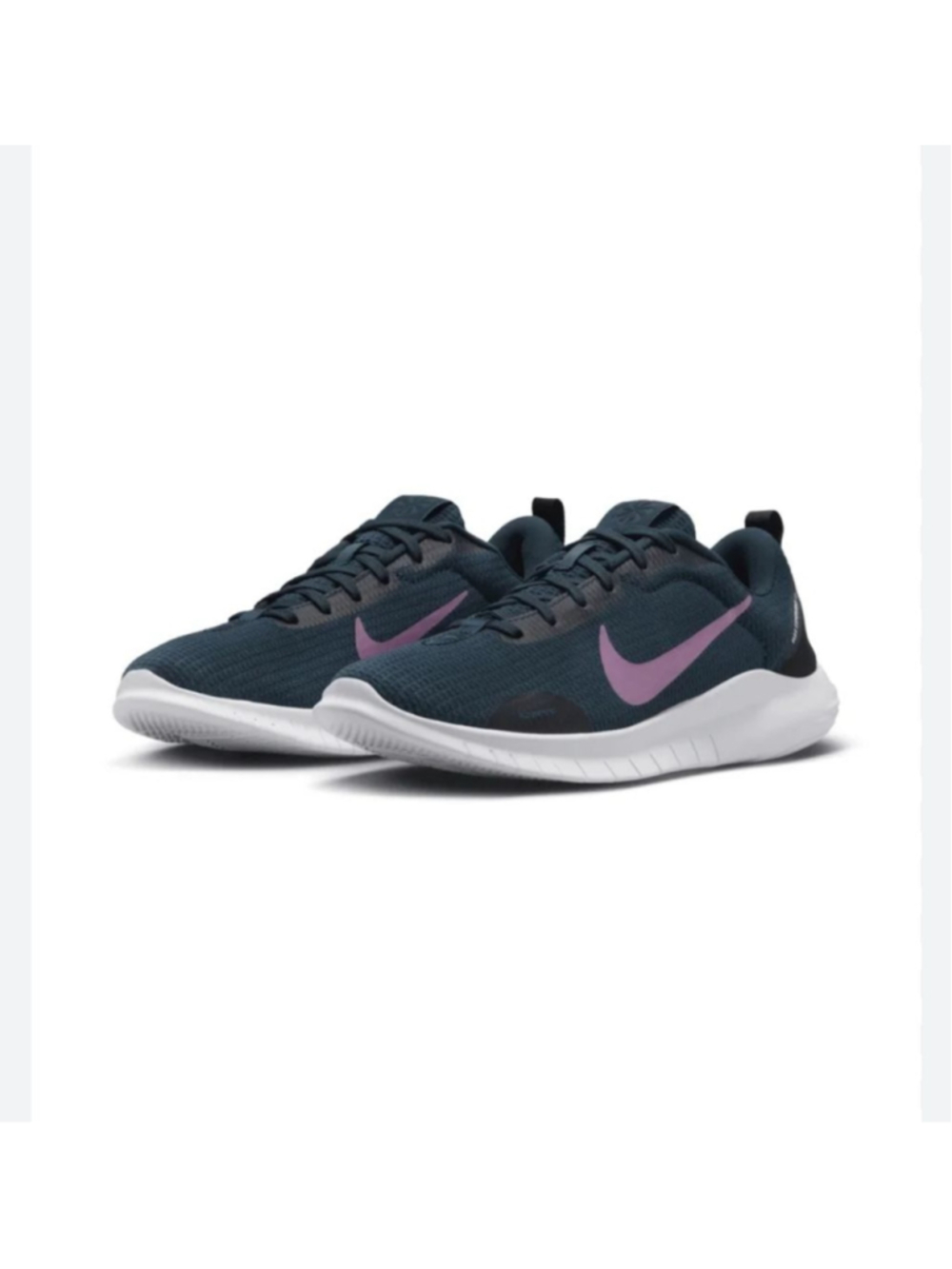 Nike Flex Experience Run 12 running shoes in the Armory Navy and Plum Dust